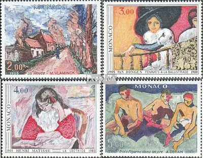 Produktbild von Briefmarken Monaco 1980 Mi 1437-1440 (kompl.Ausg.) postfrisch Gemäldeausstellung