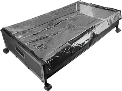 Obrázek produktu pro Azomor® Kovový úložný box na kolečkách pod postel na boty a oblečení, velká kapacita