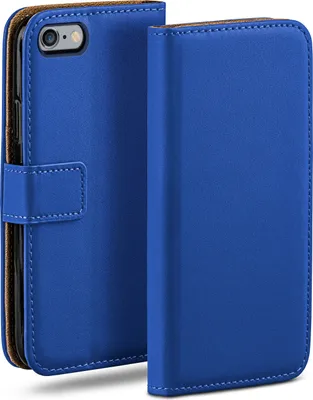 Produktbild von moex® Book Case kompatibel mit iPhone 6s Plus / 6 Plus - Hülle 360 Grad klappbar, Blau