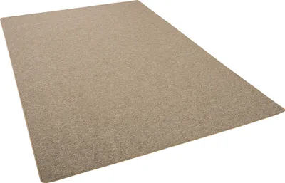 Produktbild von Feinschlinge Schlingenteppich Velours Teppich Modern Einfarbig, Größe:200x300 cm, Farbe:Nougat