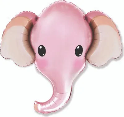 Produktbild von 24 Zoll FX-Folienballon - Elefant (pink)