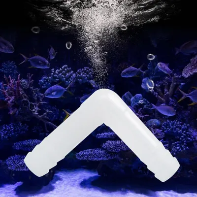 Imagen del producto de Acouto, 10 piezas de conector de tubo de aire para acuario, válvula de control de flujo de aire, accesorios para pecera, bomba de oxígeno con funcionamiento sencillo y materiales de calidad