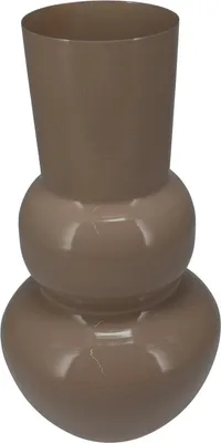 Produktbild von Vase Retro Zinkvase Beige Terrakotta 30x15 Blumenvase Dekovase Blumengefäß 30cm