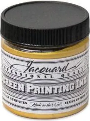 Image de Encre sérigraphique Jacquard 118 ml or soleil Encre textile