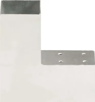 Obrázok produktu pre vidaXL Post Connector L-Form Pozinkovaný kov 71 x 71 mm