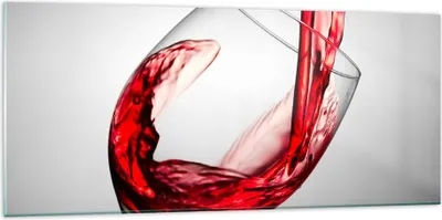 Produktbild von Bilder auf glas - Trinken glas wein - 120x50cm - Glasbilder - Wandbilder - Kunstdruck - zum Aufhängen bereit - Wanddekoration aus Glas - Glas Bilder - Wandbild auf Glas - Einteilig - GAB120x50-2258
