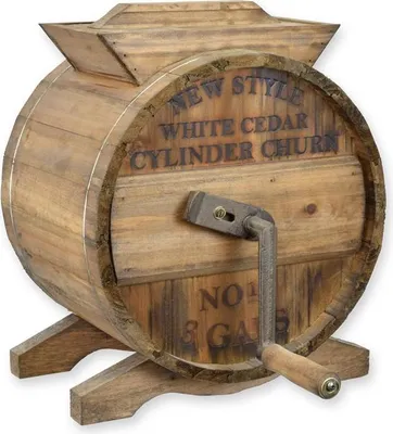 Produktbild von Dekoration Butterfass Holz Replikat Retro Design Dekoration
