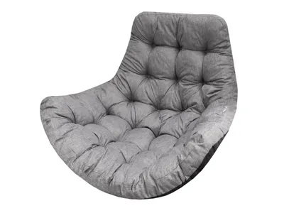 Produktbild von Bjird Hängesessel Kissen, Auflage für Papasansessel - 100x120 cm, Grau (Ecolen) - Polster, Sitzkissen, Hängeschaukel, Hängekorb