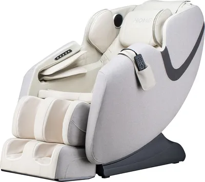 Produktbild von HOME DELUXE Massagesessel MARINO mit Premium Webstoffpolsterung Hellgrau - 135,4 x 73,5 x 103 cm | 6 Massageprogramme, mit Textilpolsterung, Zero-Gravity