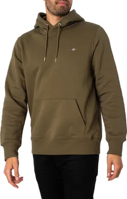 Produktbild von GANT Regular Shield Pullover-Hoodie, Grün XL