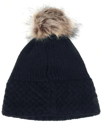 Produktbild von CHILLOUTS Wintermütze mit Fleecefutter - Abnehmbarer Veganer Bommel Apple Hat