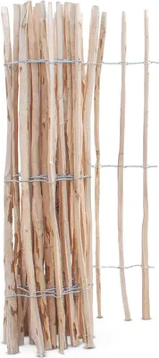 Produktbild von Staketenzaun Haselnuss Höhe 100 cm, Länge 5 Meter, Lattenabstand 7-9 cm