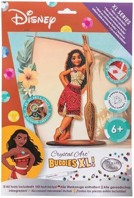 Produktbild von Craft Buddy Moana Crystal Art XL Buddy Bastelset für Kinder