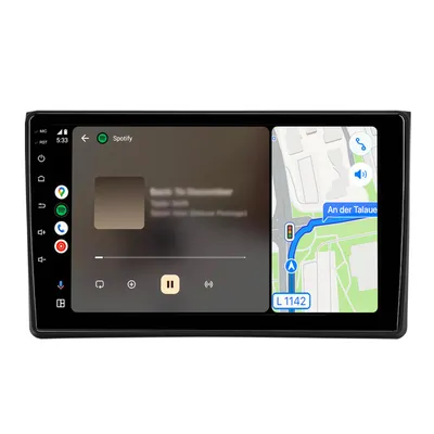 Obrázok produktu pre 9-palcové autorádio s Androidom pre Audi A4 8E, 8H, B6, B7 (2000–2009), 4 GB, 64 GB, CarPlay, Android Auto, GPS navigácia, Wi-Fi, Bluetooth, 2-DIN s DSP