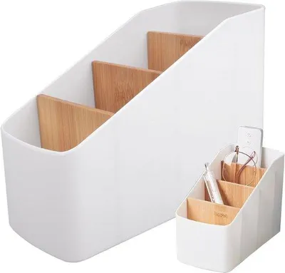 Produktbild von Famanu Büro-Organizer mit 4 Abnehmbaren Fächern und Halter für Fernbedienungen