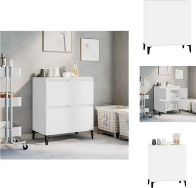 Produktbild von vidaXL Sideboard Weiß 60x35x70 cm Holzwerkstoff - Sideboards