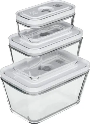 Image de ZWILLING FRESH & SAVE Rechteckig Box Grau - Transparent 3 Stück(e) (36803-003-0)