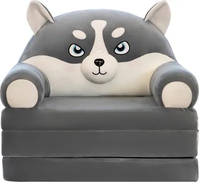 Produktbild von Plüsch-Klappsofa für Kinder, Rückenlehne, Sessel, 2-in-1, faltbares Kindersofa, süßes Cartoon-Lazy-Sofa, Kinder-Klappsofa, Schlafsofa für Wohnzimmer und Schlafzimmer, ohne Innenfutter, Plüsch ** (Abstand)