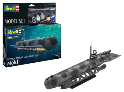 Zdjęcie produktu dla Revell Model Set German Midget Submarine Type Molch 1:72