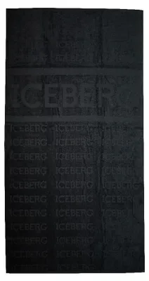Produktbild von ICEBERG Strandtuch, Schwimmbad, Spa, Baumwollfrottee mit Beachwear-Logo, Stoff, 165 x 90 cm (ungefähr), Artikel ICE4MTW01, UNICA - ONE SIZE, Cotone 100%