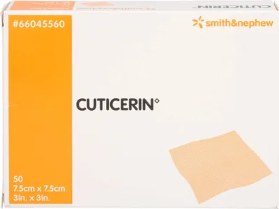 Immagine prodotto di Cuticerin 7,5x7,5 cm garza con rivestimento in pomata 50 pz