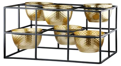 Zdjęcie produktu dla Gilde Teelichtleuchter, "Frame", Metall, goldfarben, VE 1, L. 18 cm, B. 27 cm, H. 14 cm 55700 4063387557006