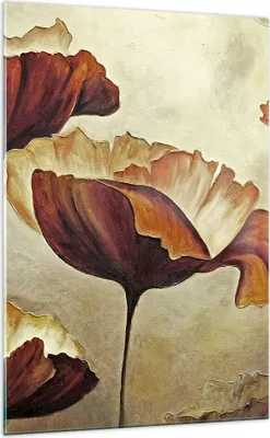 Produktbild von Bilder auf glas - Einteilig - Mohn Blume Wiese - 70x100cm - Glasbilder - Wandbilder - Bilder - zum Aufhängen bereit - Wanddekoration aus Glas - Glas Bilder - Wandbild auf Glas - GPA70x100-3760