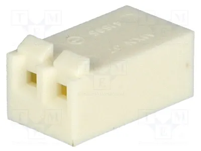 Immagine prodotto di 10 connettori femmina da 3,96 mm per montaggio su circuito stampato, modello 396, con 2 pin. Codice prodotto: 09-50-8021, marca Signteck