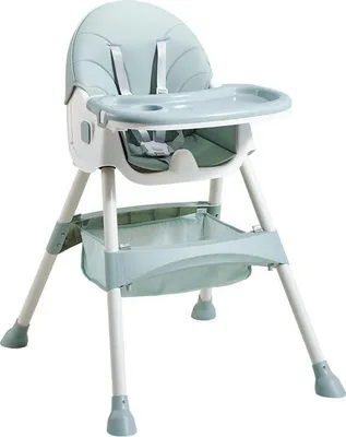 Zdjęcie produktu dla Krzesełko do karmienia tapicerowane miętowe - ergonomiczne