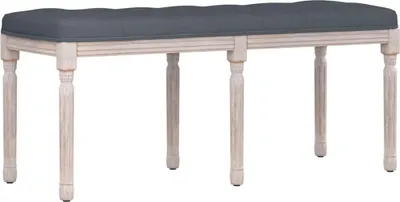Produktbild von vidaXL Sitzbank Dunkelgrau 110x40x49 cm Samt