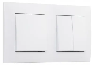 Image de Ospel Szafir Set Interrupteur Simple et Double Blanc