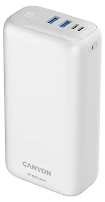 Image de Batterie externe, Canyon, 30000 mAh, Blanc