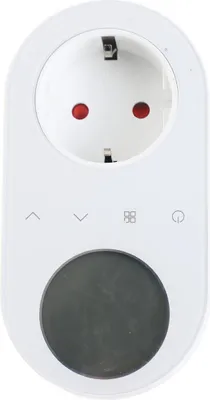 Image de Thermostat numérique pour prise de courant 16A Contrôleur de température 5+1+1 Six périodes et mode chauffage et refroidissement avec écran LCD à bouton tactile pour ventilateur, radiateur, climatiseur, maison