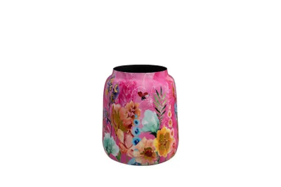 Image de TS Collection - Pot de fleurs haut Fiesta fuchsia - 21x24