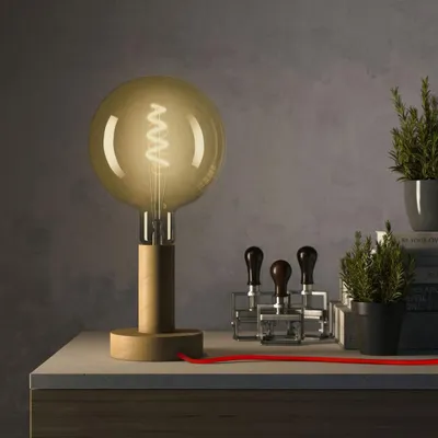 Image de Posaluce - Lampe de table en bois Large