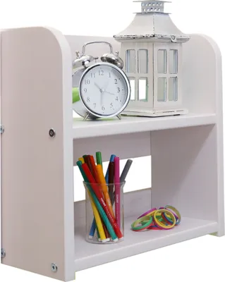Produktbild von TiCAA Einhängeregal Hoch- und Etagenbett Kiefer klein mit 2 Böden, Weiß, Holzwerkstoffe, Modern, 400 mm, 170 mm, 400 mm