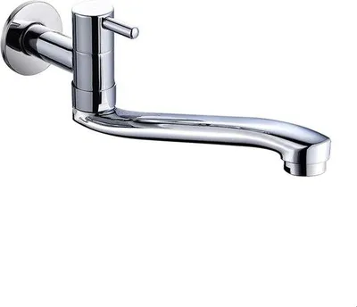 Produktbild von Famanu Wasserhahn Wandmontage Messing mit Edelstahlrohr - 225 cm