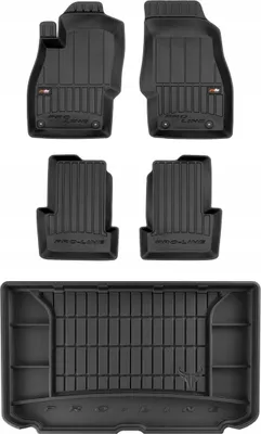Productafbeelding van Set van 3D rubberen vloermatten voor Opel Corsa E, hatchback model, bouwjaar 2014-2019