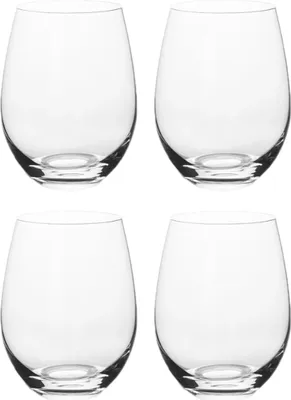 Produktbild von Weingläser ohne Stiel, 4er-Set, 18 Unzen Rot- und Weißweingläser für Partys (klar)