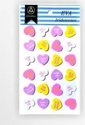 Produktbild von Sticker mit Schaumstoffelementen mit leichtem Glitter