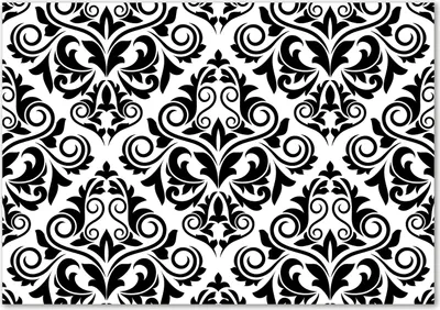 Produktbild von Tulup® Leinwandbild - 100x70 cm - Wandkunst - Drucke auf Leinwand - Leinwanddruck  - Sonstige - Schwarzweiß - Ornamente
