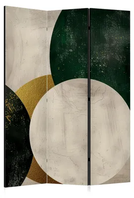 Produktbild von Raumteiler aus Holz 135x172 cm, 3-teilig, doppelseitige Sichtschutzwand
