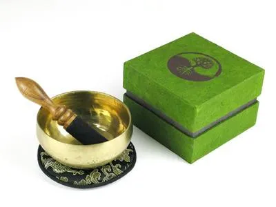 Zdjęcie produktu dla Zestaw Ying Yang w pudełku. Zestaw w pudełku, zielono-brązowy, Ying Yang, mały