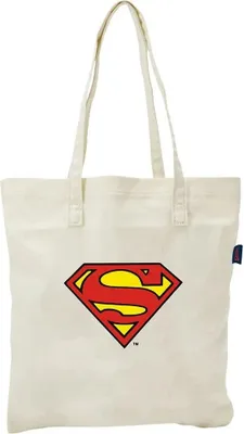Productafbeelding van Superman tas, 37x41 cm, beige, één maat