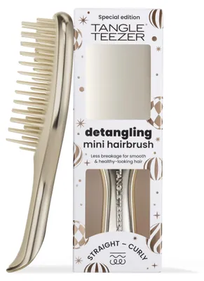 Zdjęcie produktu dla Tangle Teezer Ultimate Detangler Mini, kolor: chrom, odcień szampana (1 sztuka)
