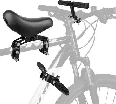Productafbeelding van Kinderzitje voorop MTB - Met handvat en pedalen - Afneembaar