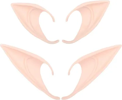 Productafbeelding van Paren latex elf oren-Fairy elf zachte puntige goblin oren - Alien elven oren dress up kostuum accessoires - Halloween