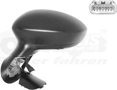 Obrázek produktu pro VAN WEZEL 1624805 Vnější zrcátko, levé, pro FIAT GRANDE PUNTO (199), konvexní