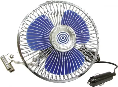 Obrázok produktu pre Ventilátor do auta 24 V 15 cm strieborný / modrý