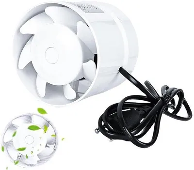 Zdjęcie produktu dla Wentylator kanałowy BAIFULAI, 100 mm, wentylator kanałowy, wentylator kanałowy osiowy, wydajność 130 m³/h, wysokiej jakości wentylator